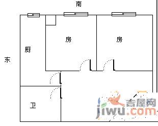 蓝天雅居4室2厅2卫113㎡户型图