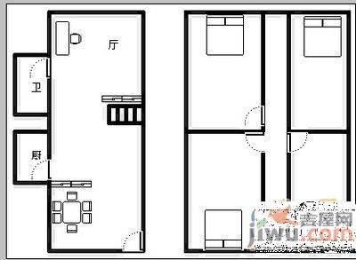 蓝天雅居4室2厅2卫113㎡户型图