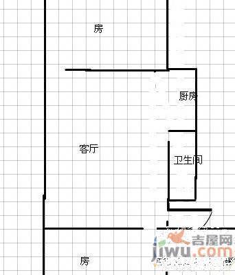 汤家园3室2厅1卫90㎡户型图