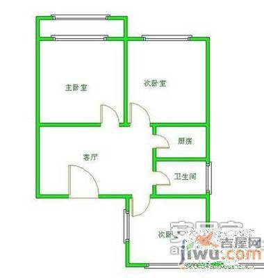 汤家园3室2厅1卫90㎡户型图