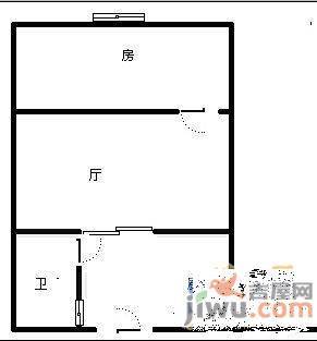 船山路3室1厅1卫103㎡户型图