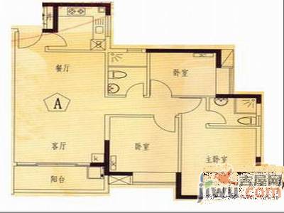 恋恋象湖3室2厅2卫122㎡户型图