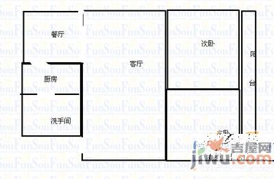 洪都新村3室2厅1卫121㎡户型图