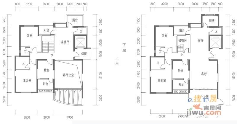 联泰香域尚城6室3厅6卫304㎡户型图