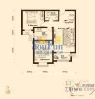 御景名苑2室2厅1卫86.1㎡户型图