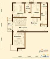 御景名苑3室2厅1卫99.1㎡户型图