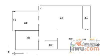 新河嘉园2室2厅1卫97㎡户型图