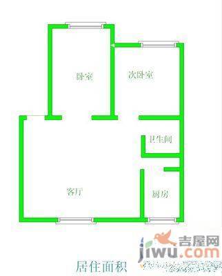 祥丰里2室2厅1卫76㎡户型图