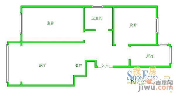 正泰永乐园3室2厅1卫102㎡户型图