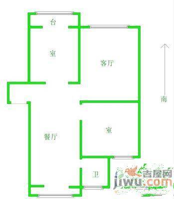 正泰永乐园3室2厅1卫102㎡户型图