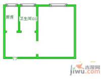 6小区1室1厅1卫31㎡户型图