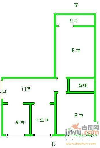 13小区3室2厅1卫90㎡户型图