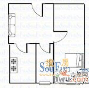 交兴楼3室2厅1卫120㎡户型图