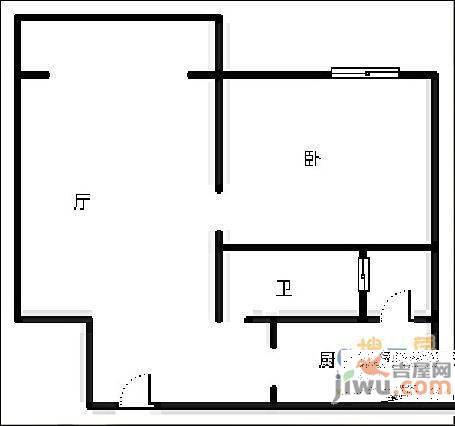 双新里2室1厅1卫户型图