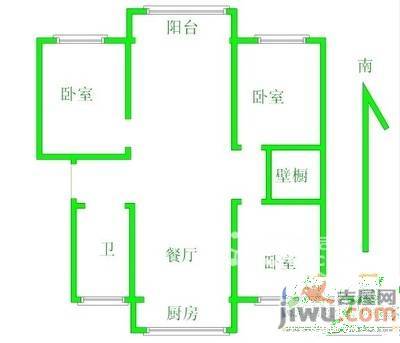 惠丰楼3室2厅2卫133㎡户型图