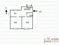 税东2室1厅1卫63㎡户型图