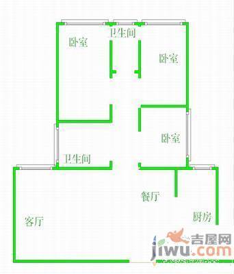 泰隆馨凤园3室2厅2卫153㎡户型图