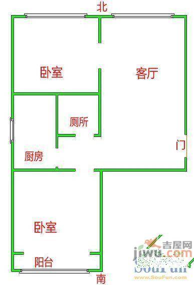 4小区2室1厅1卫户型图