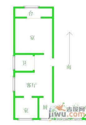 惠苑楼2室2厅1卫81㎡户型图