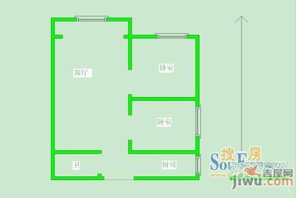 金洋旺座3室2厅2卫134㎡户型图