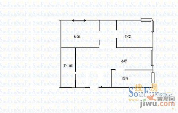 金洋旺座3室2厅2卫134㎡户型图