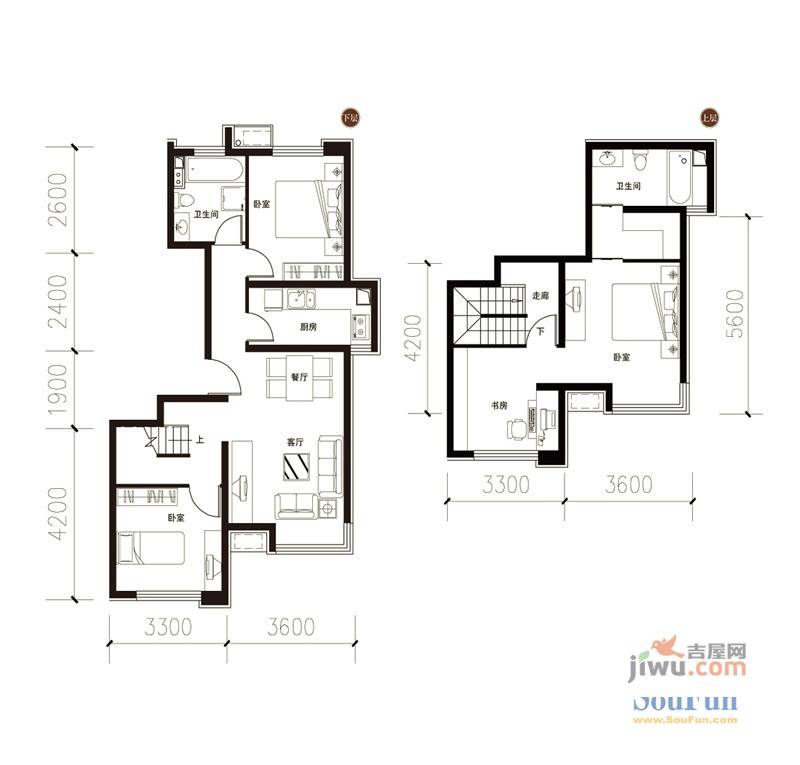 军创凯旋城4室2厅2卫147.7㎡户型图