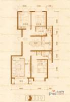 锐点嘉苑3室2厅2卫120.6㎡户型图
