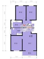 凤凰春城3室1厅1卫119.8㎡户型图