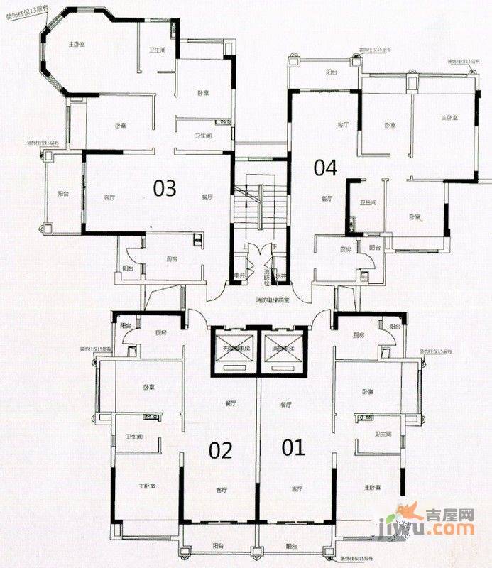 锦绣国际花城2室2厅1卫82.1㎡户型图