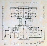 中澳世纪城3室2厅2卫97㎡户型图