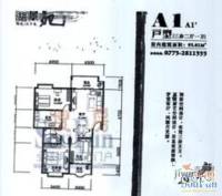 桂湖景苑3室2厅1卫户型图