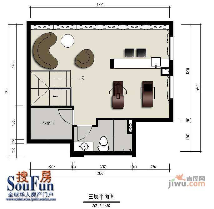 兴进曦镇3室2厅2卫131.3㎡户型图