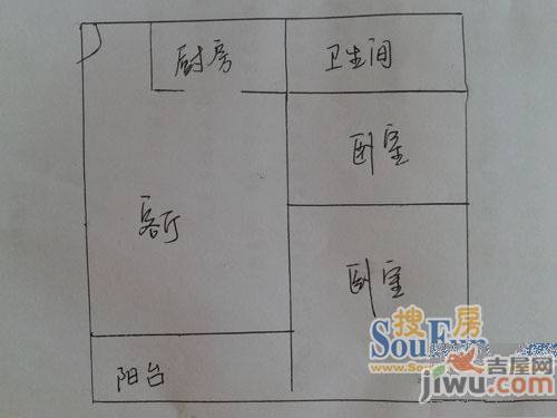 新桂苑2室1厅1卫户型图