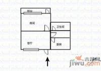 东城雅苑1室1厅1卫户型图