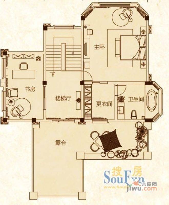 桂林奥林匹克花园2室1厅1卫94.5㎡户型图