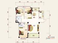 盛祥现代城3室2厅2卫123.2㎡户型图