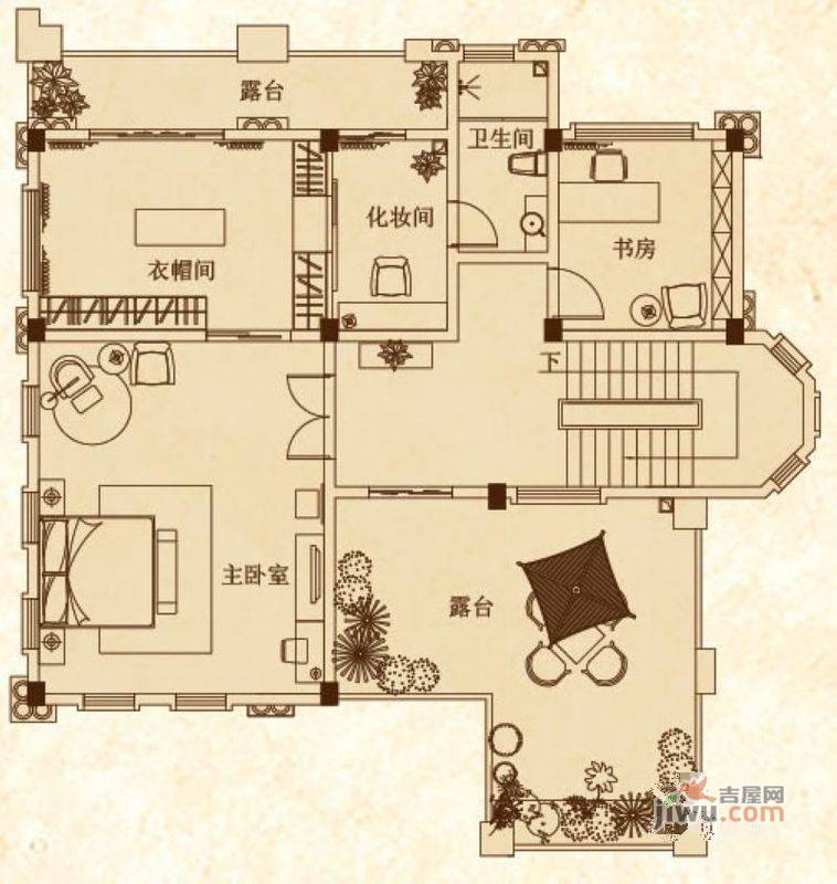 桂林奥林匹克花园3室0厅1卫114.1㎡户型图