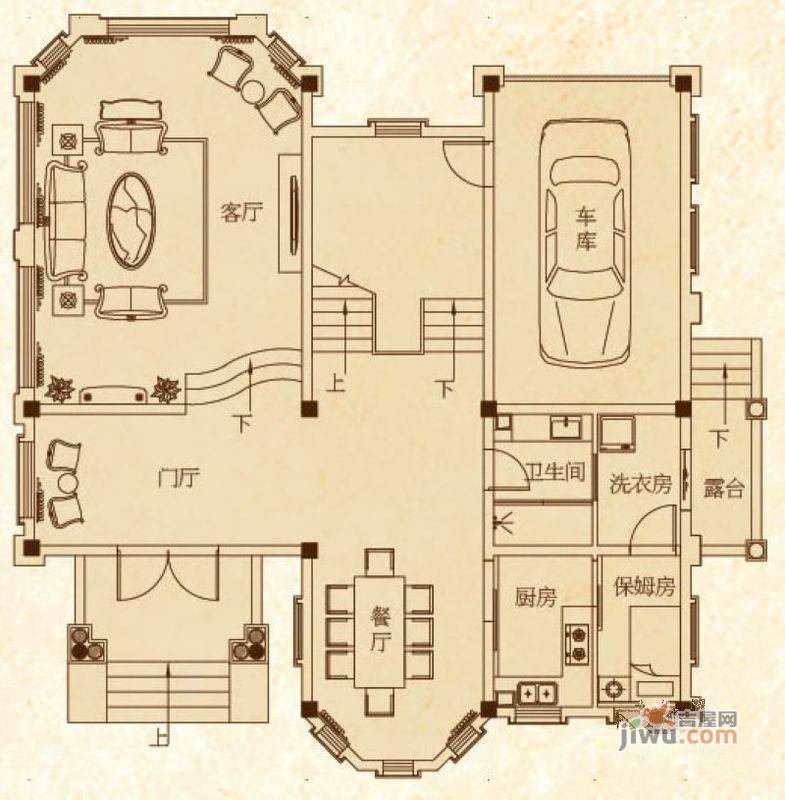 桂林奥林匹克花园3室2厅2卫114.7㎡户型图