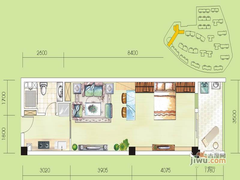 华御公馆4室2厅3卫150㎡户型图