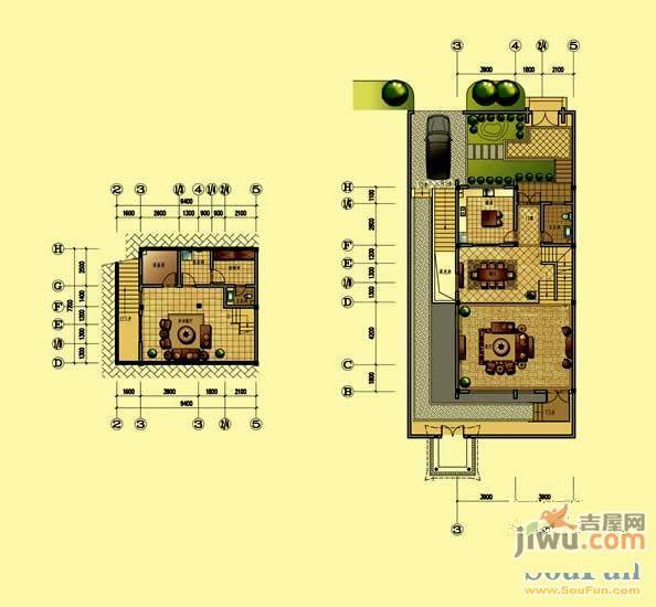 棠溪人家普通住宅46㎡户型图