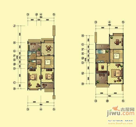 棠溪人家普通住宅46㎡户型图