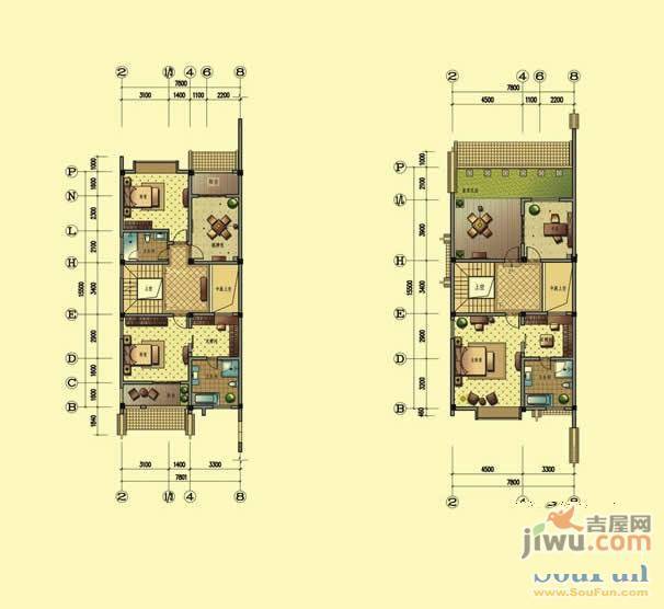 棠溪人家普通住宅46㎡户型图