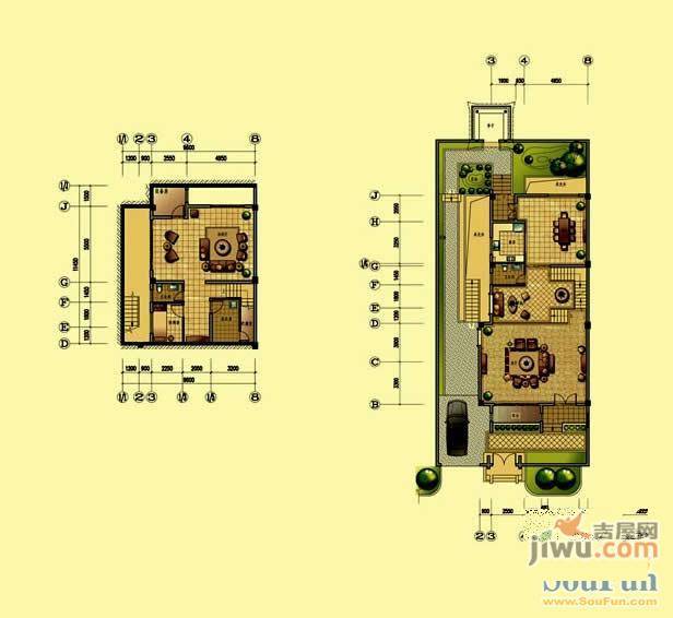 棠溪人家普通住宅46㎡户型图