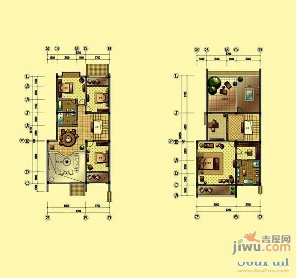 棠溪人家普通住宅46㎡户型图