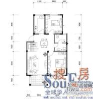 广利花园2室2厅1卫户型图