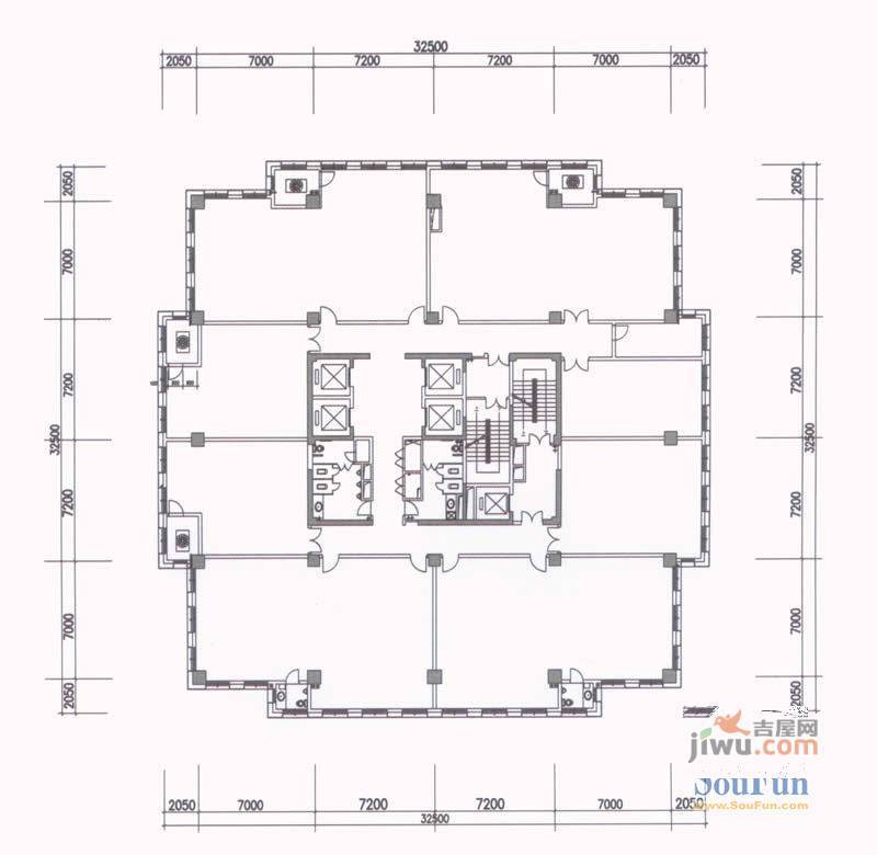 振业大厦普通住宅200㎡户型图