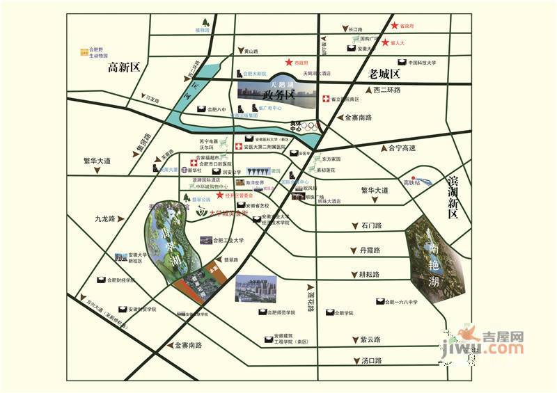 翡翠花园芳岛墅位置交通图