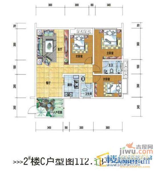 铜陵新村2室1厅1卫70㎡户型图