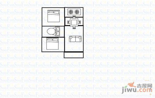 龙岗静安新城3室2厅2卫户型图