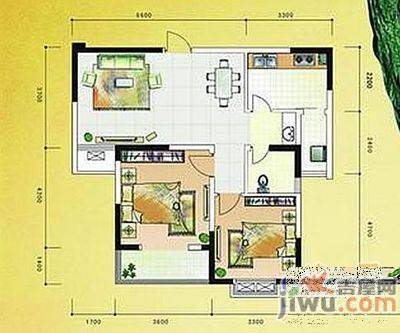 杏林小区3室1厅1卫95㎡户型图